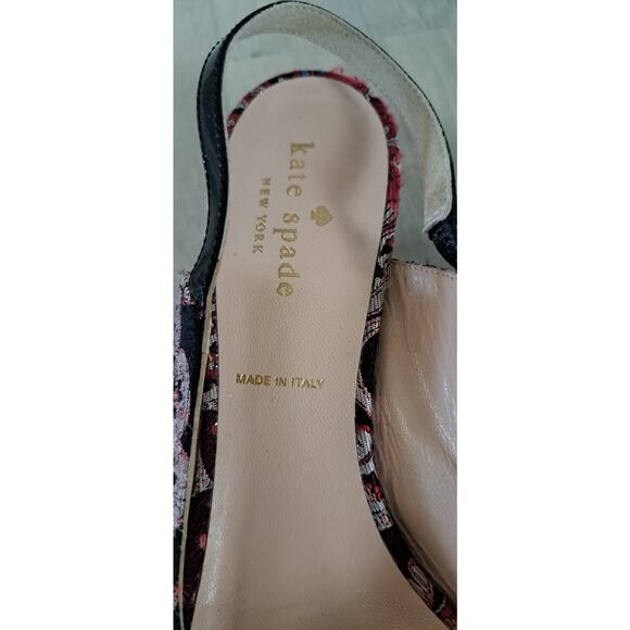 KATE SPADE Women's Valerie Pointed Toe Slingback Kitten Heel Pump 7M Broce - Picture 5 of 8